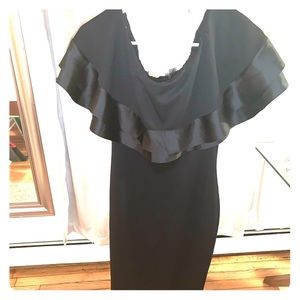 Elegant black off the shoulder dress